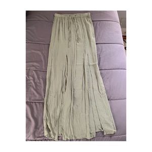 Light green maxi skirt